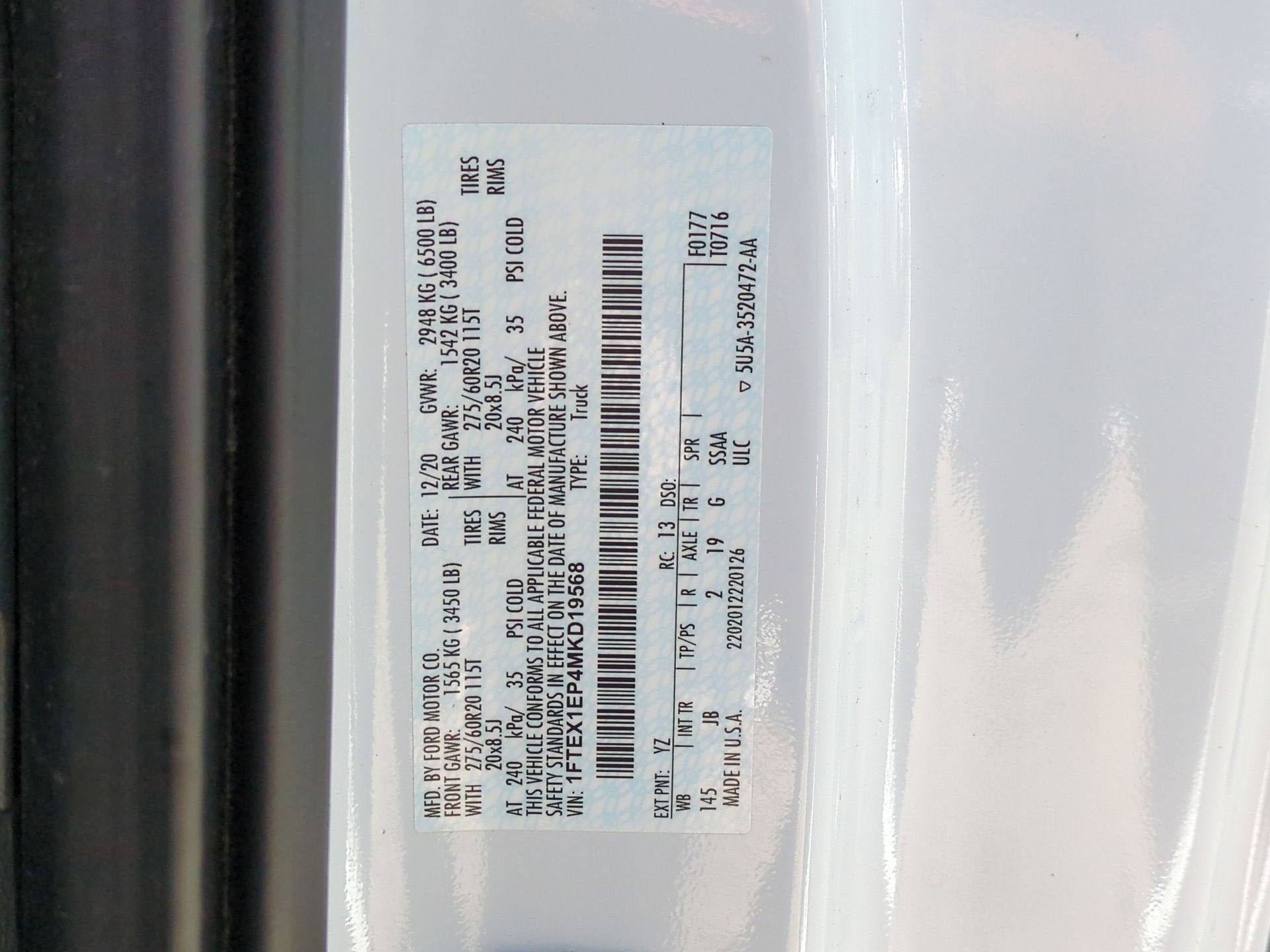 2021 Ford F-150 XL
