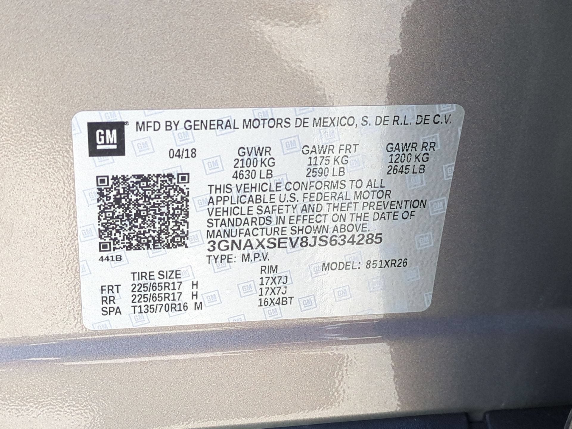 2018 Chevrolet Equinox LT