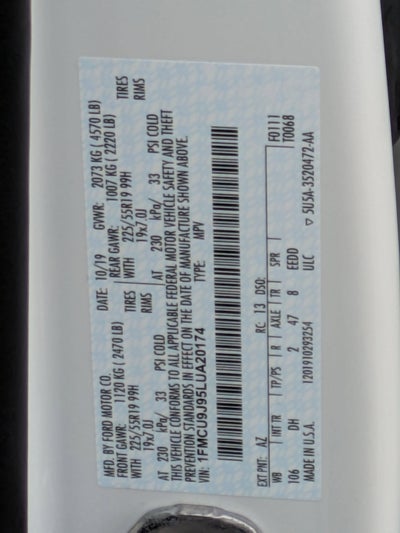 2020 Ford Escape Titanium