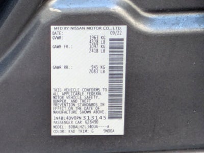 2023 Nissan Altima 2.5 SV