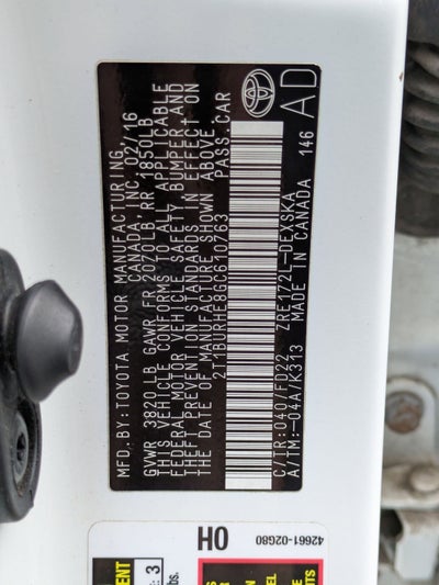 2016 Toyota Corolla L