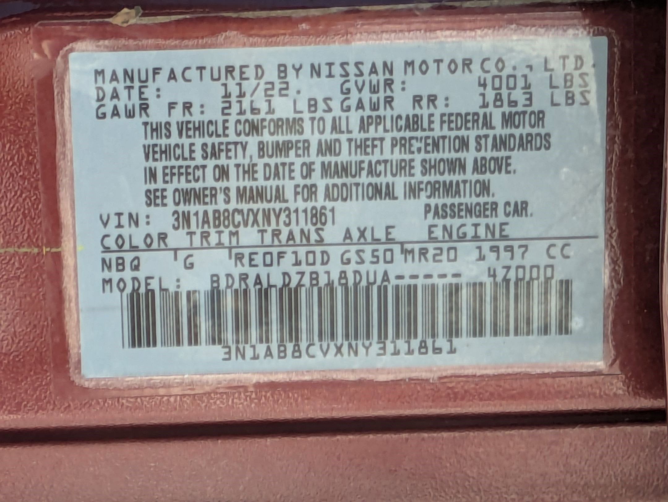 2022 Nissan Sentra SV