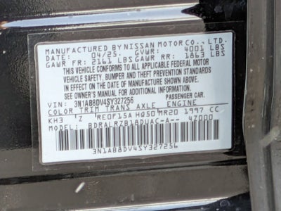 2025 Nissan Sentra SR