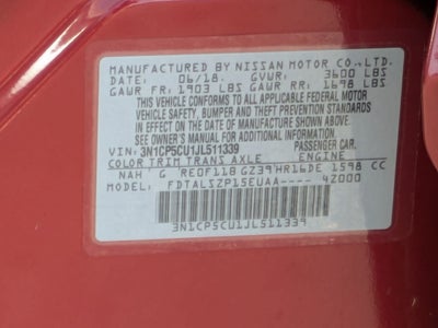 2018 Nissan Kicks SV