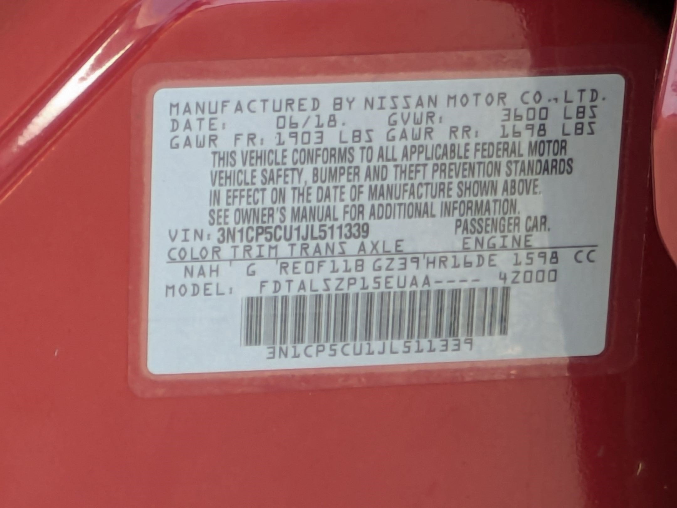 2018 Nissan Kicks SV