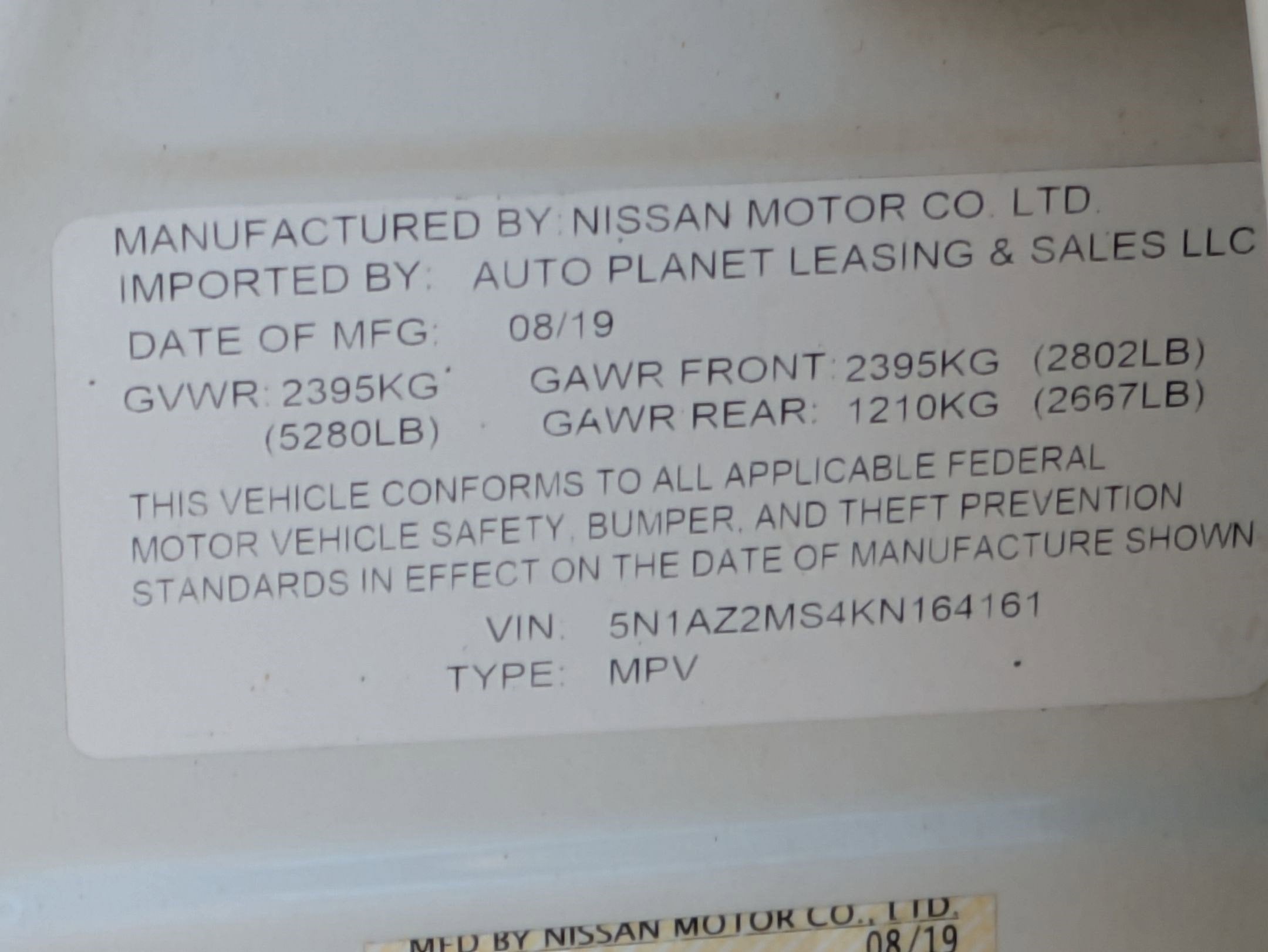 2019 Nissan Murano SL