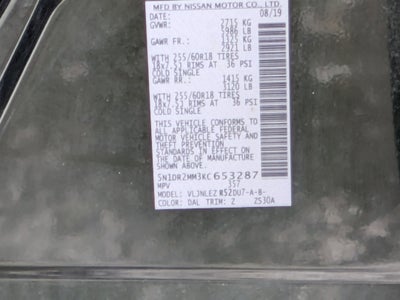 2019 Nissan Pathfinder SV