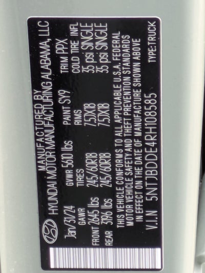 2024 Hyundai Santa Cruz SEL