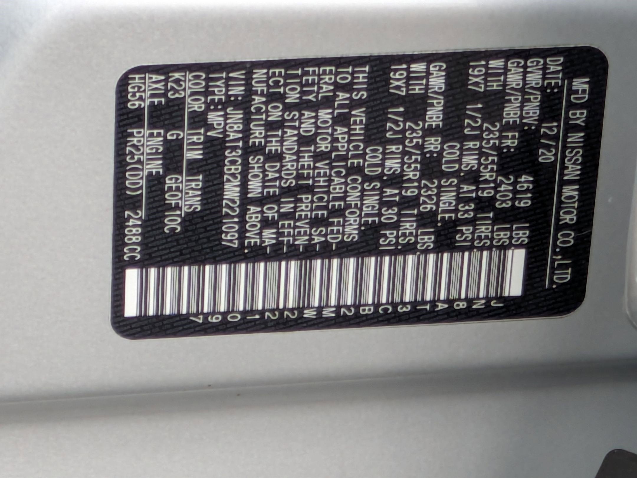 2021 Nissan Rogue SL