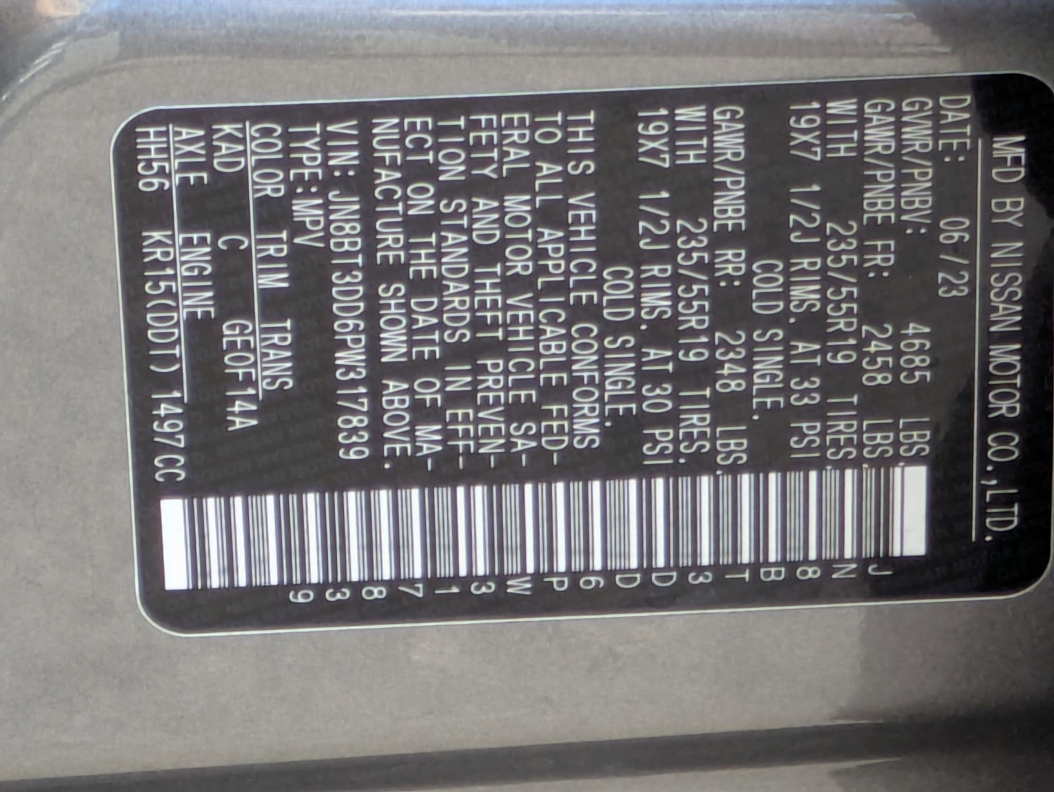 2023 Nissan Rogue Platinum