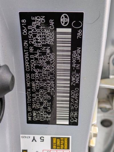 2018 Toyota Prius Four