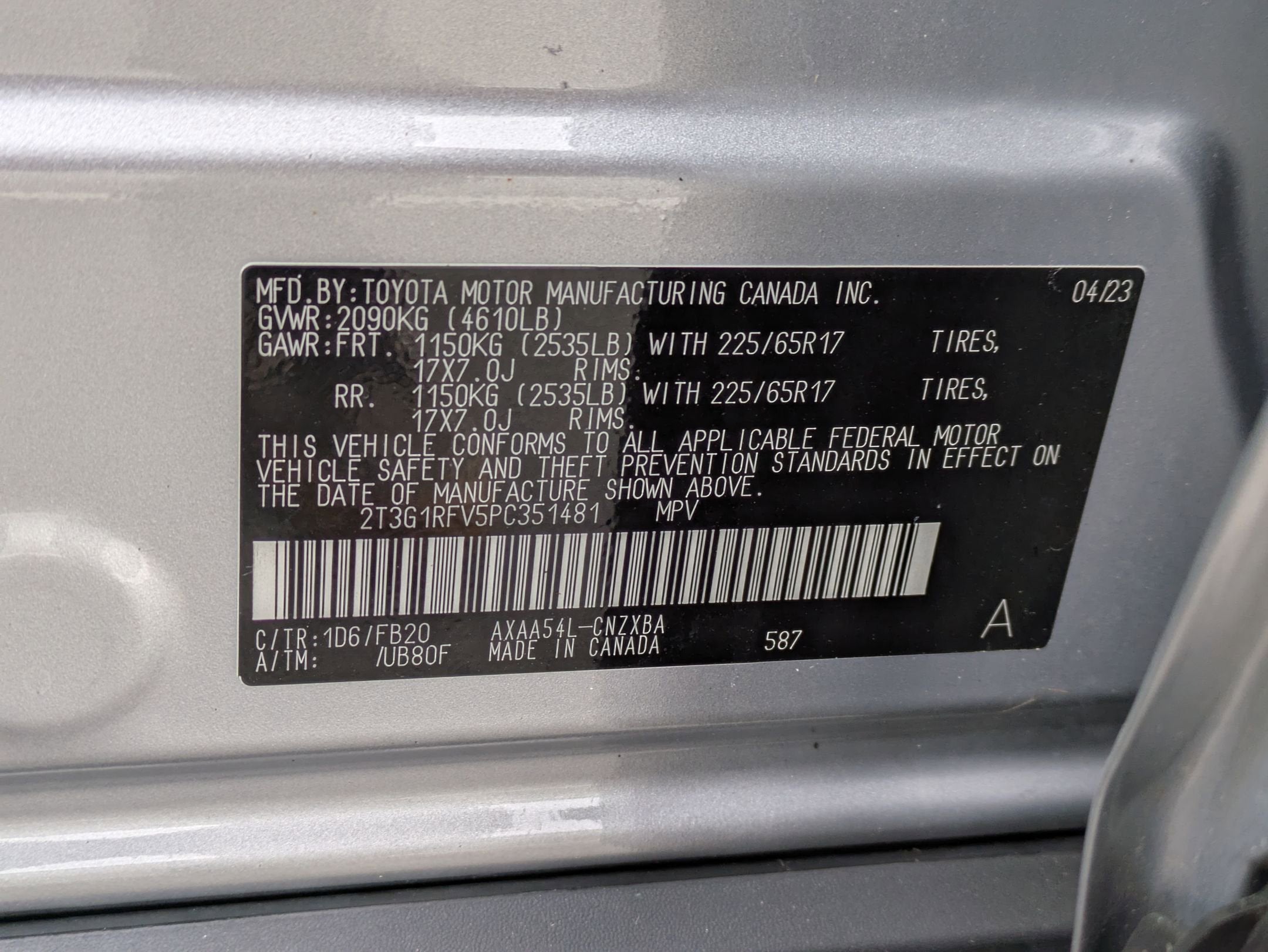 2023 Toyota RAV4 LE