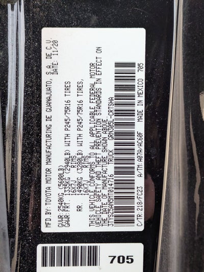 2021 Toyota Tacoma 4WD Base