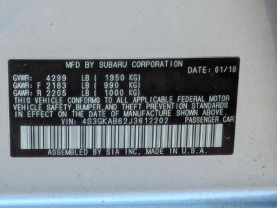 2018 Subaru Impreza Premium