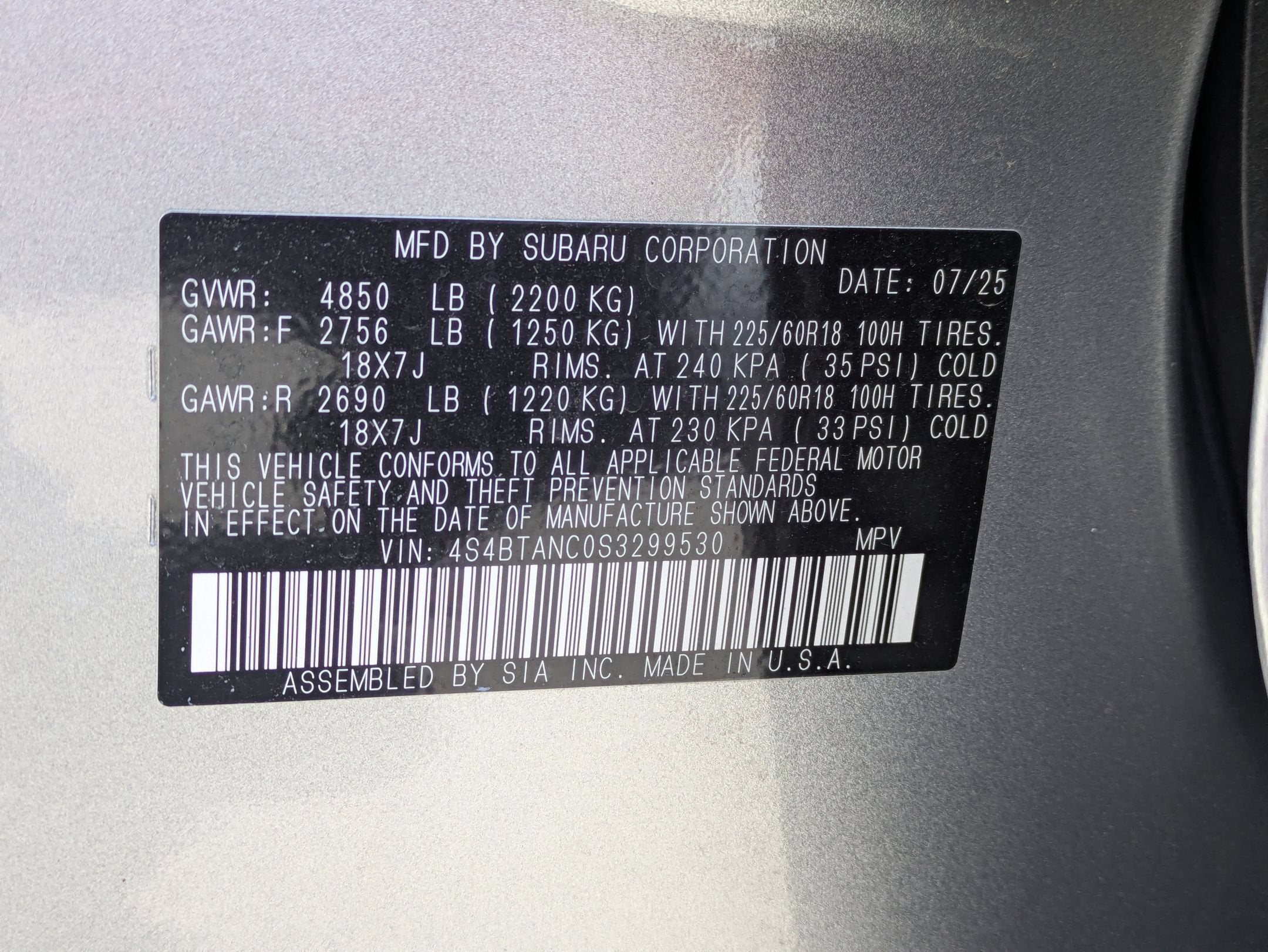 2025 Subaru Outback Limited