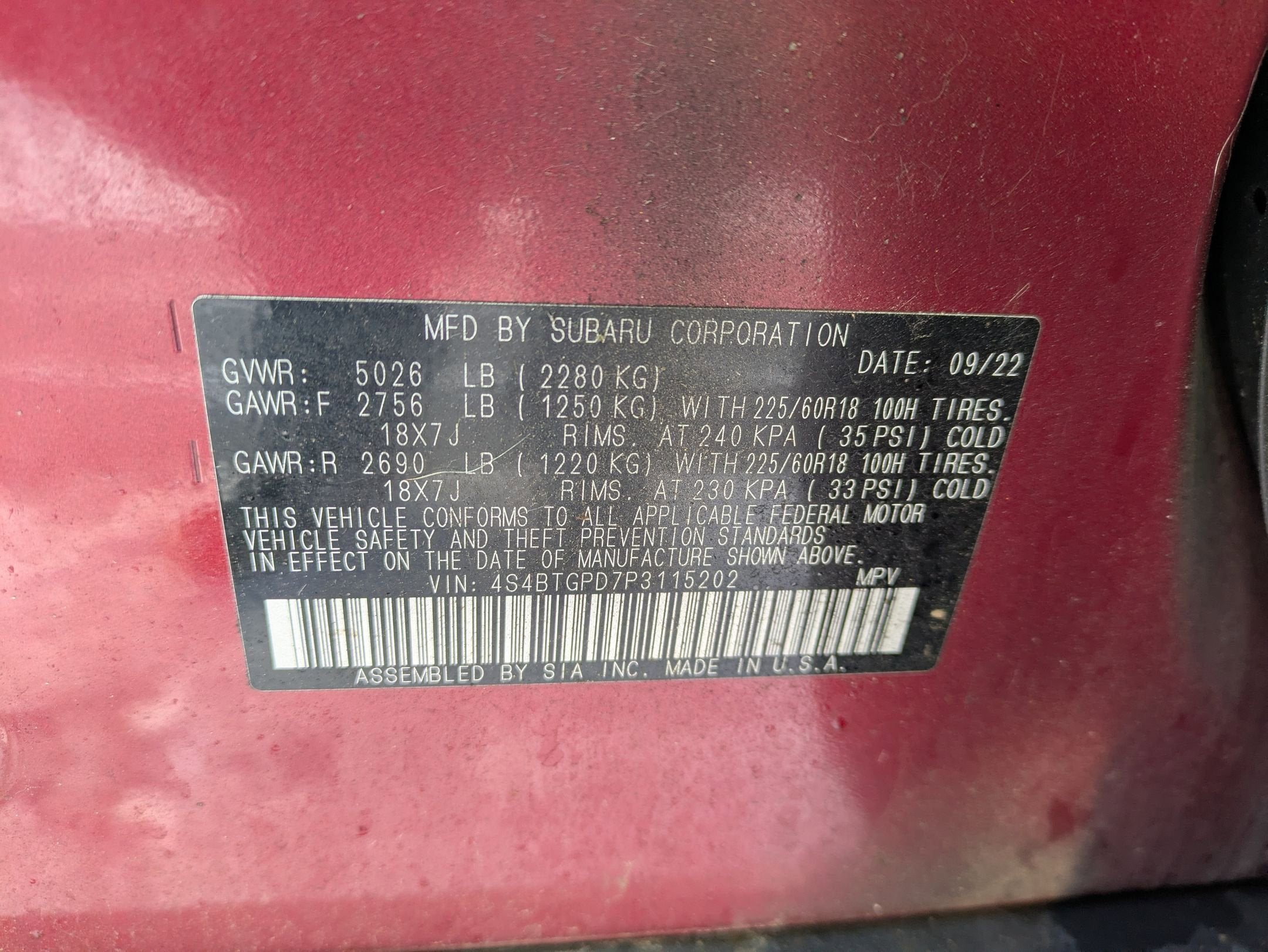 2023 Subaru Outback Touring XT