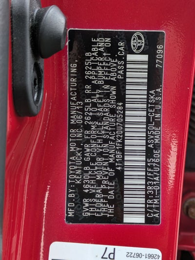 2013 Toyota Camry Base