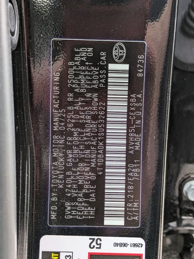 2025 Toyota Camry Base