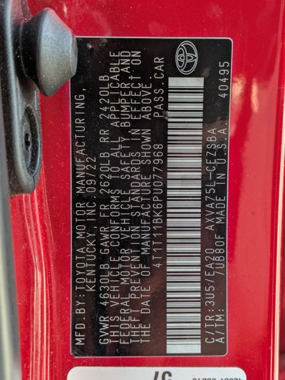 2023 Toyota Camry Base