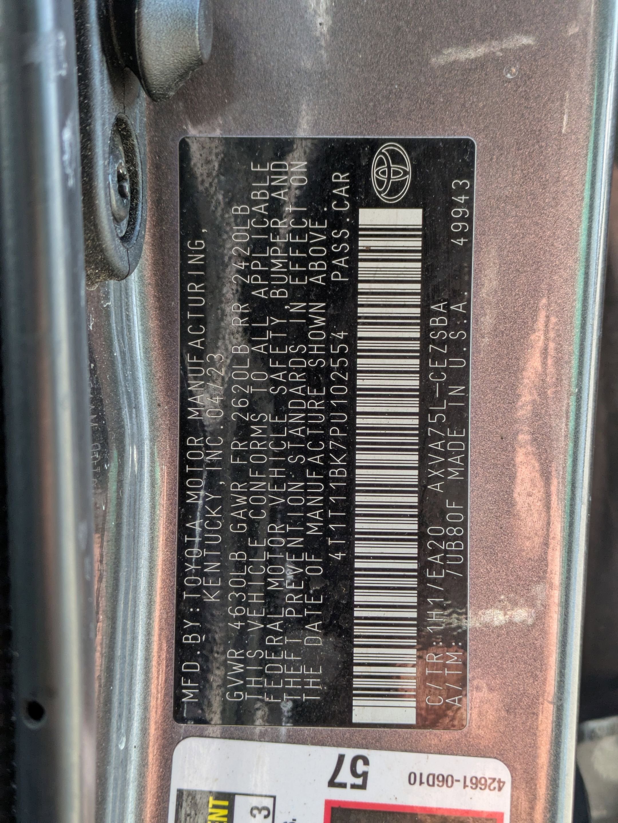 2023 Toyota Camry Base