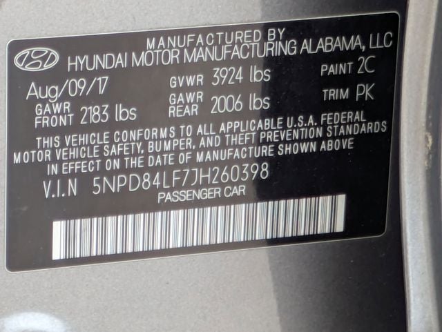 2018 Hyundai Elantra Value Edition