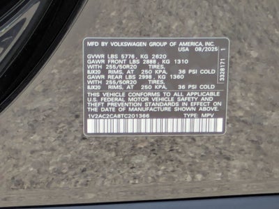 2026 Volkswagen Atlas Cross Sport 2.0T SEL R-Line Black