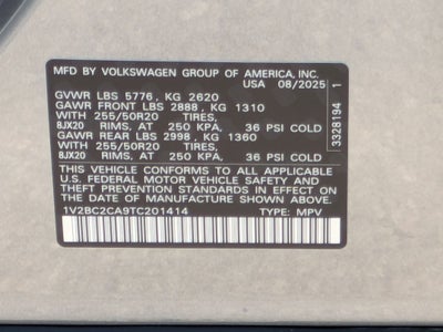 2026 Volkswagen Atlas Cross Sport 2.0T SEL