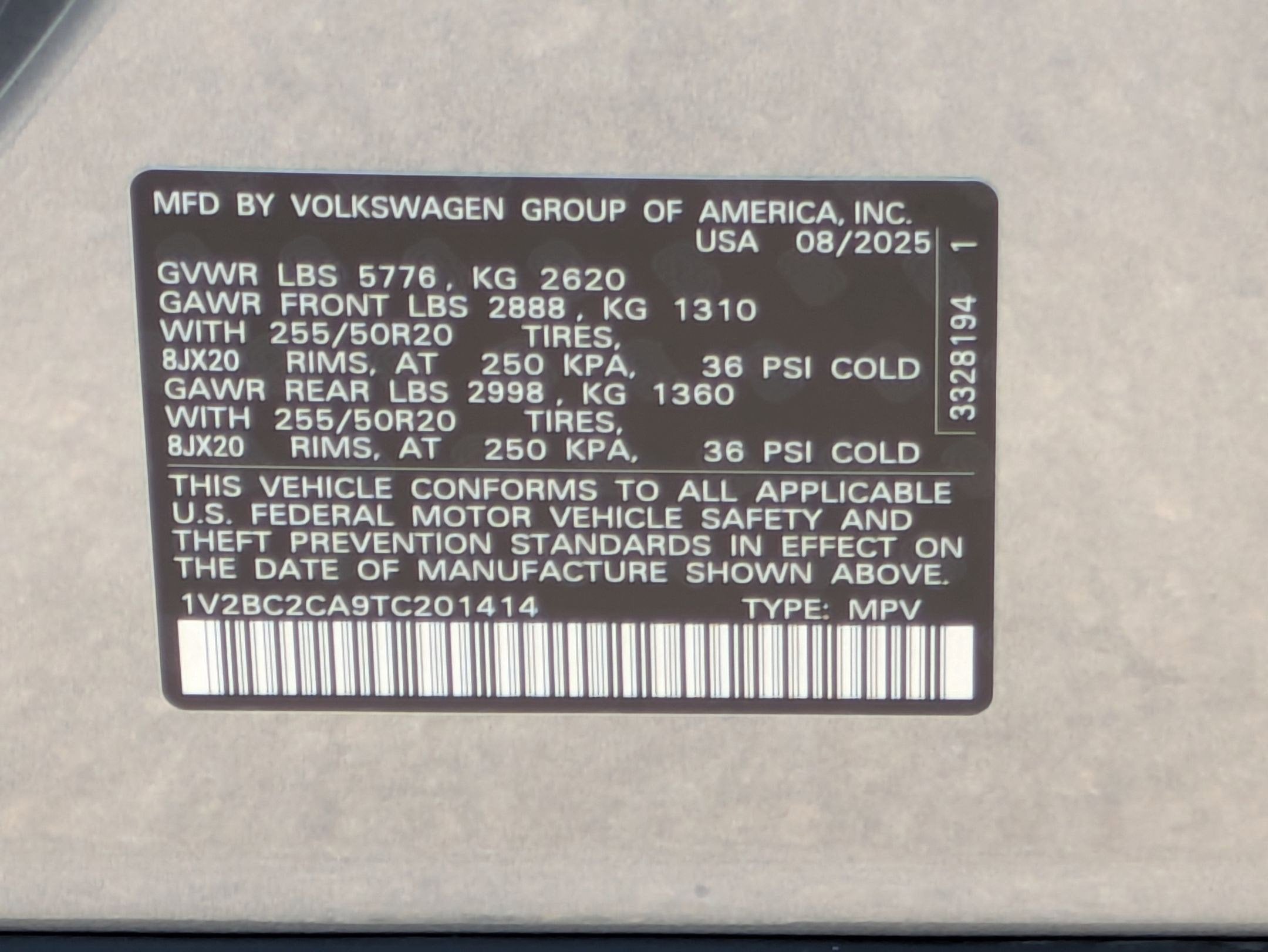 2026 Volkswagen Atlas Cross Sport 2.0T SEL