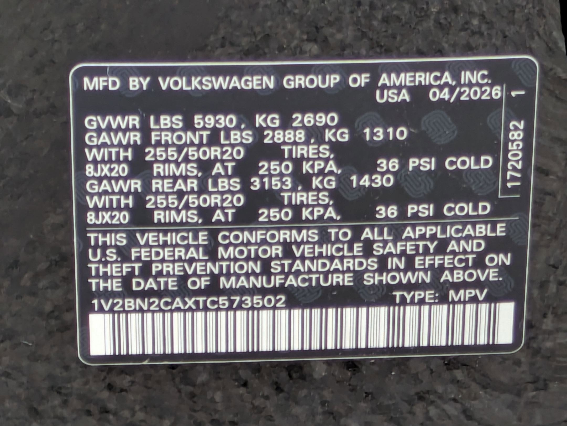2026 Volkswagen Atlas 2.0T SEL
