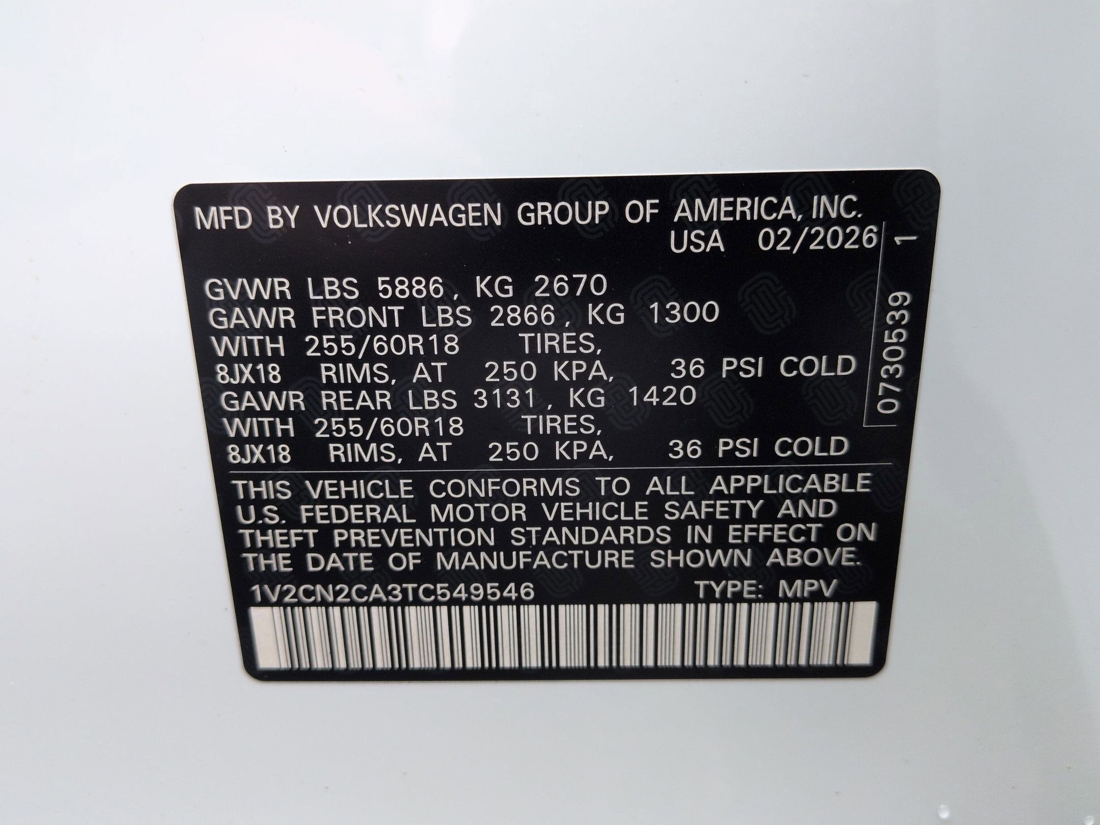 2026 Volkswagen Atlas 2.0T Peak Edition