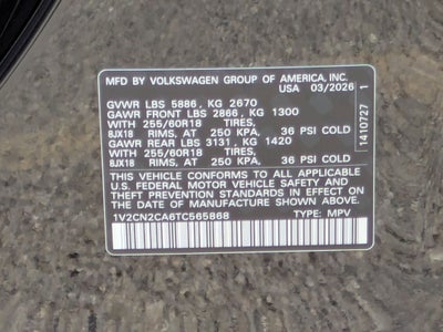 2026 Volkswagen Atlas 2.0T Peak Edition