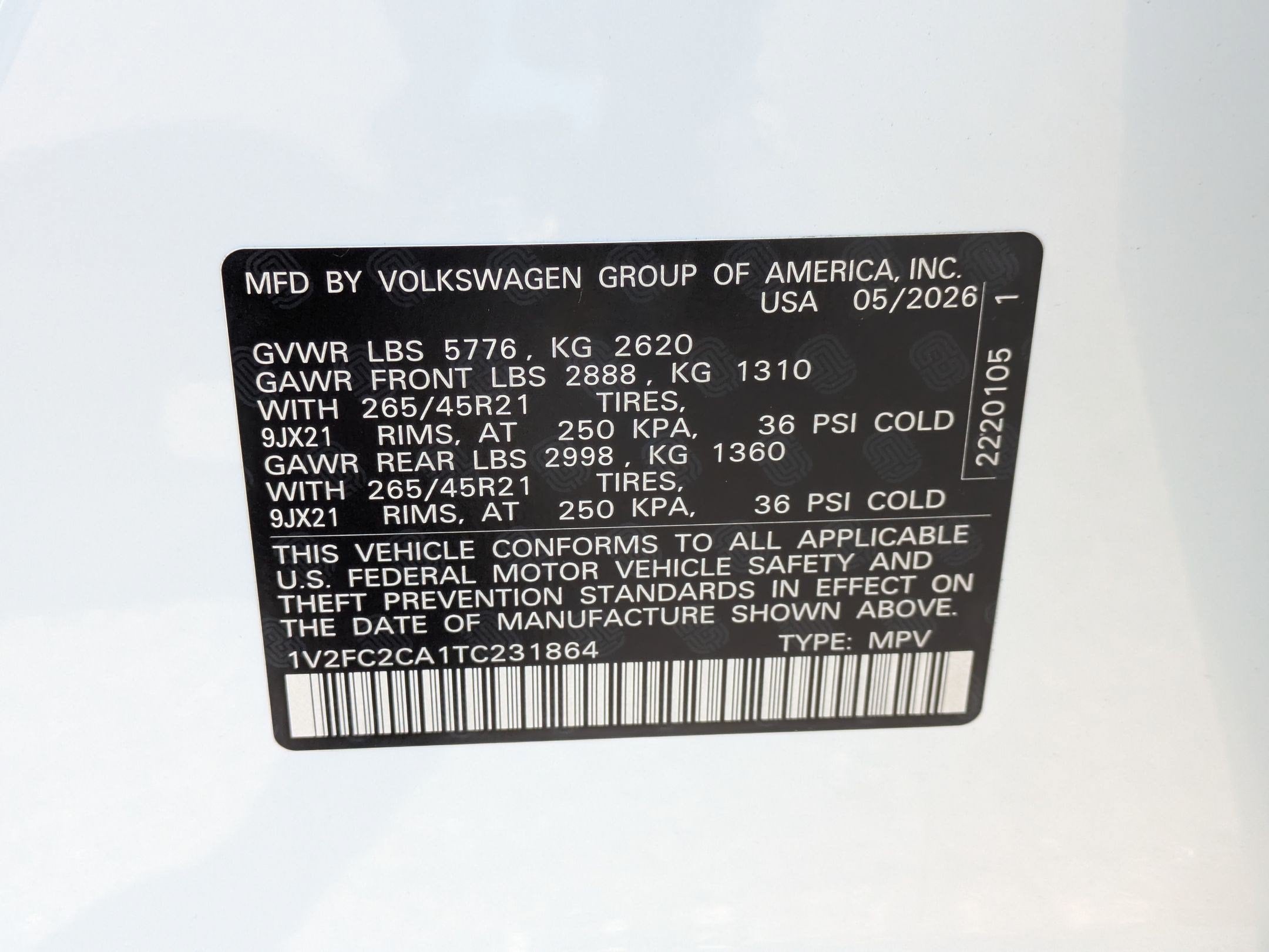 2026 Volkswagen Atlas Cross Sport 2.0T SEL Premium R-Line