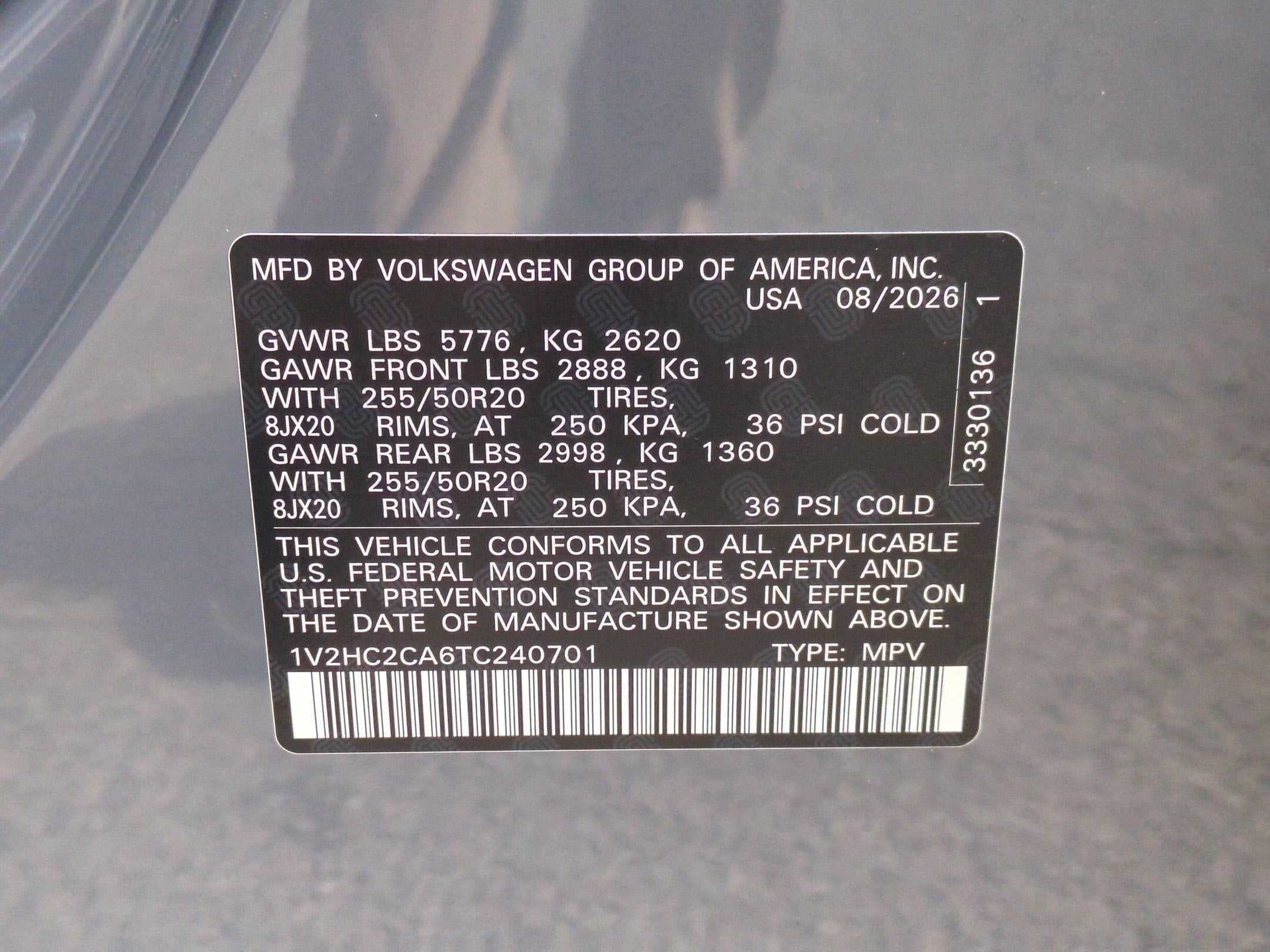 2026 Volkswagen Atlas Cross Sport SE w/Technology