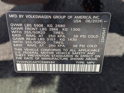 2026 Volkswagen Atlas 2.0T SE w/Technology