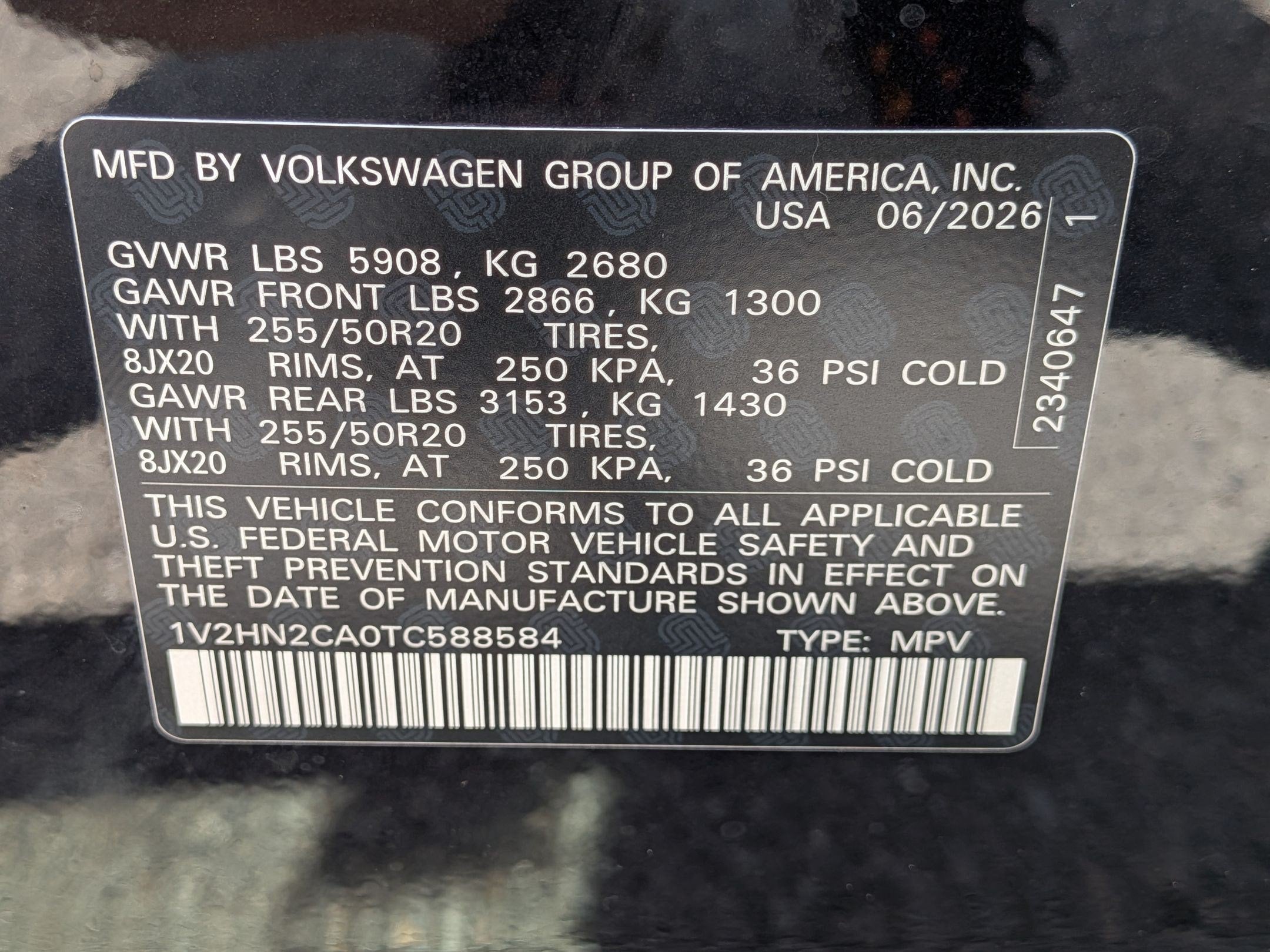2026 Volkswagen Atlas 2.0T SE w/Technology