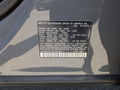 2026 Volkswagen Atlas 2.0T SE w/Technology
