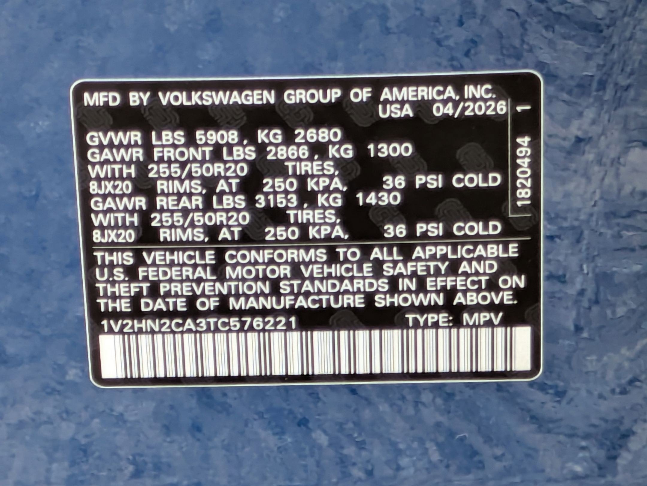 2026 Volkswagen Atlas 2.0T SE w/Technology