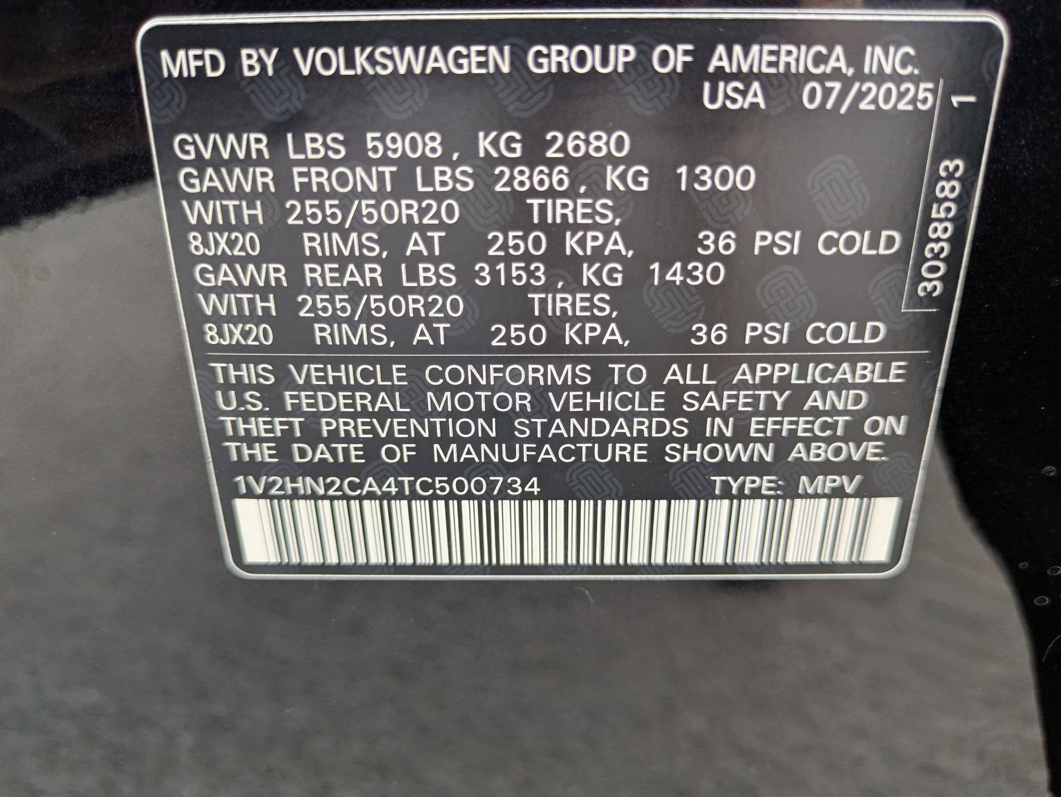 2026 Volkswagen Atlas 2.0T SE w/Technology