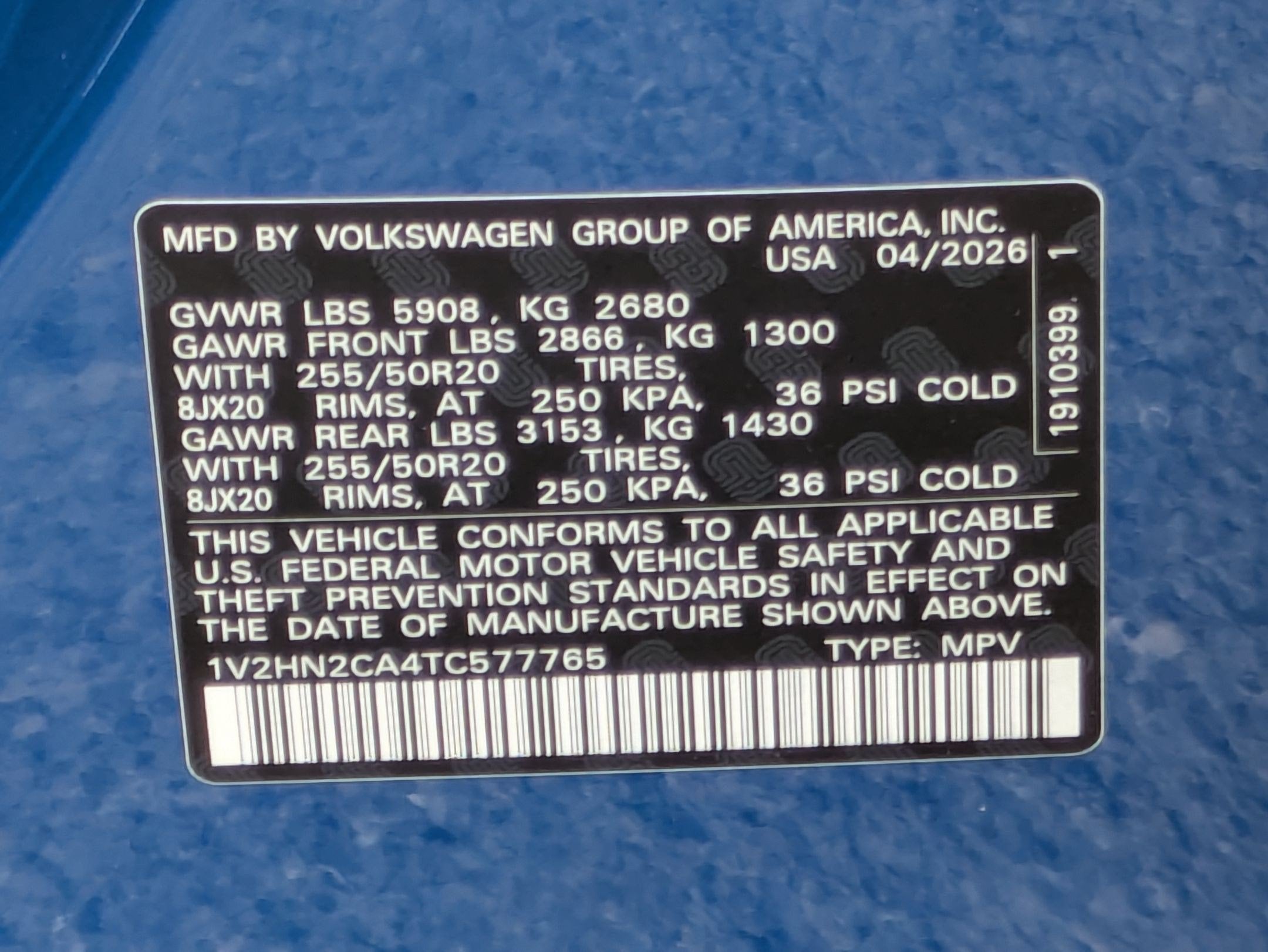 2026 Volkswagen Atlas 2.0T SE w/Technology