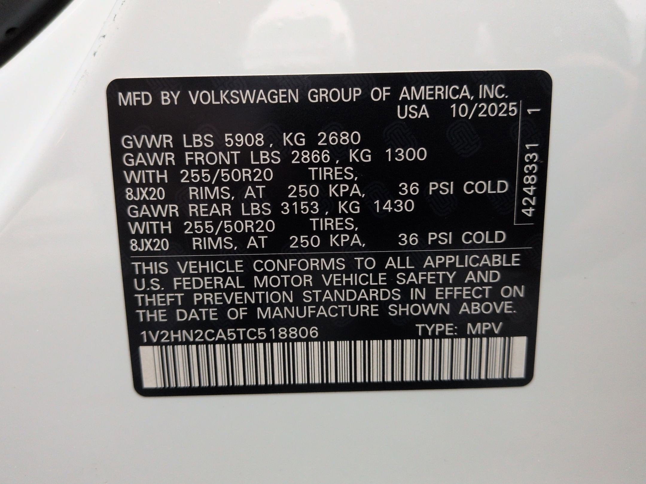 2026 Volkswagen Atlas 2.0T SE w/Technology