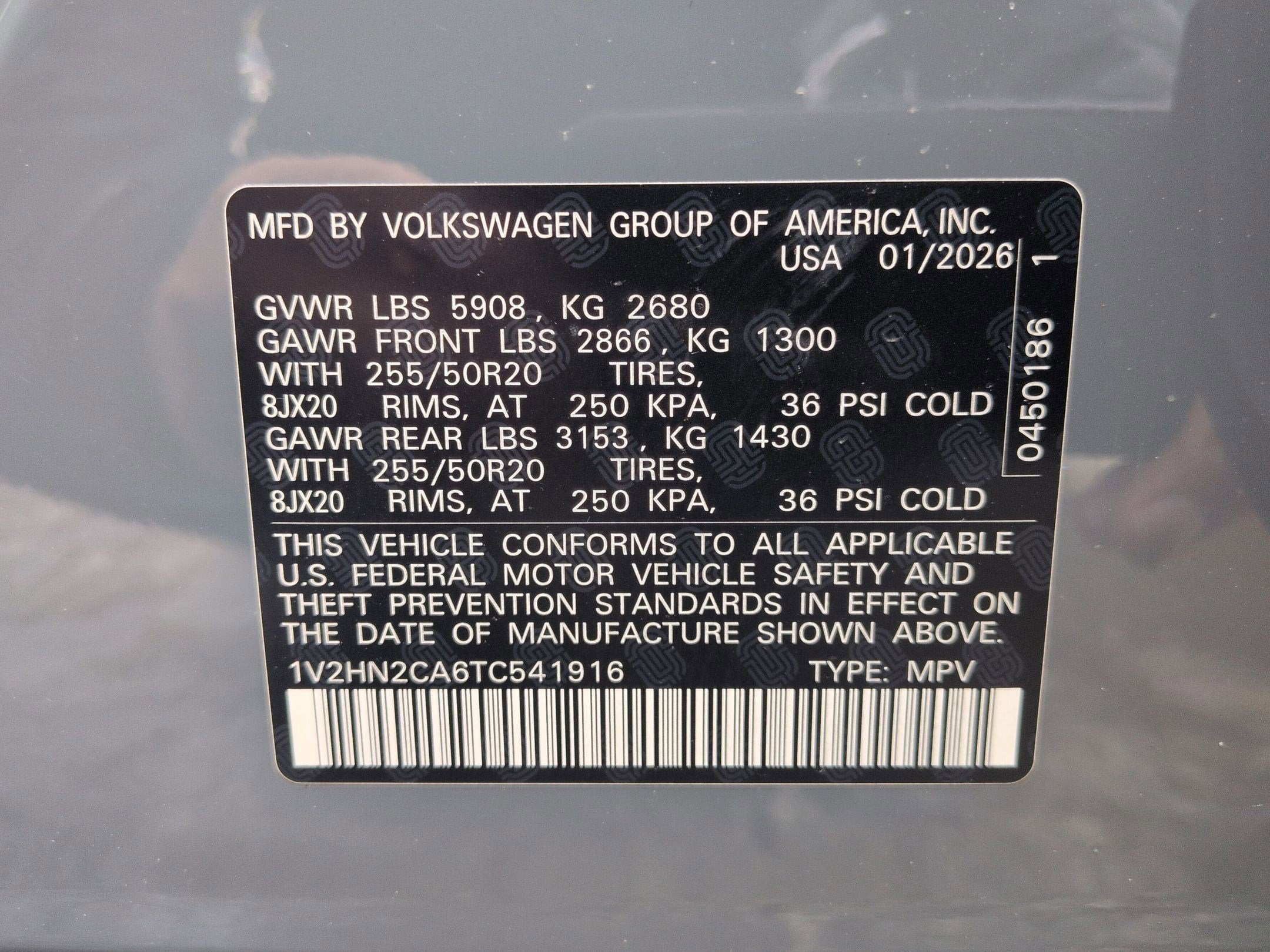 2026 Volkswagen Atlas 2.0T SE w/Technology