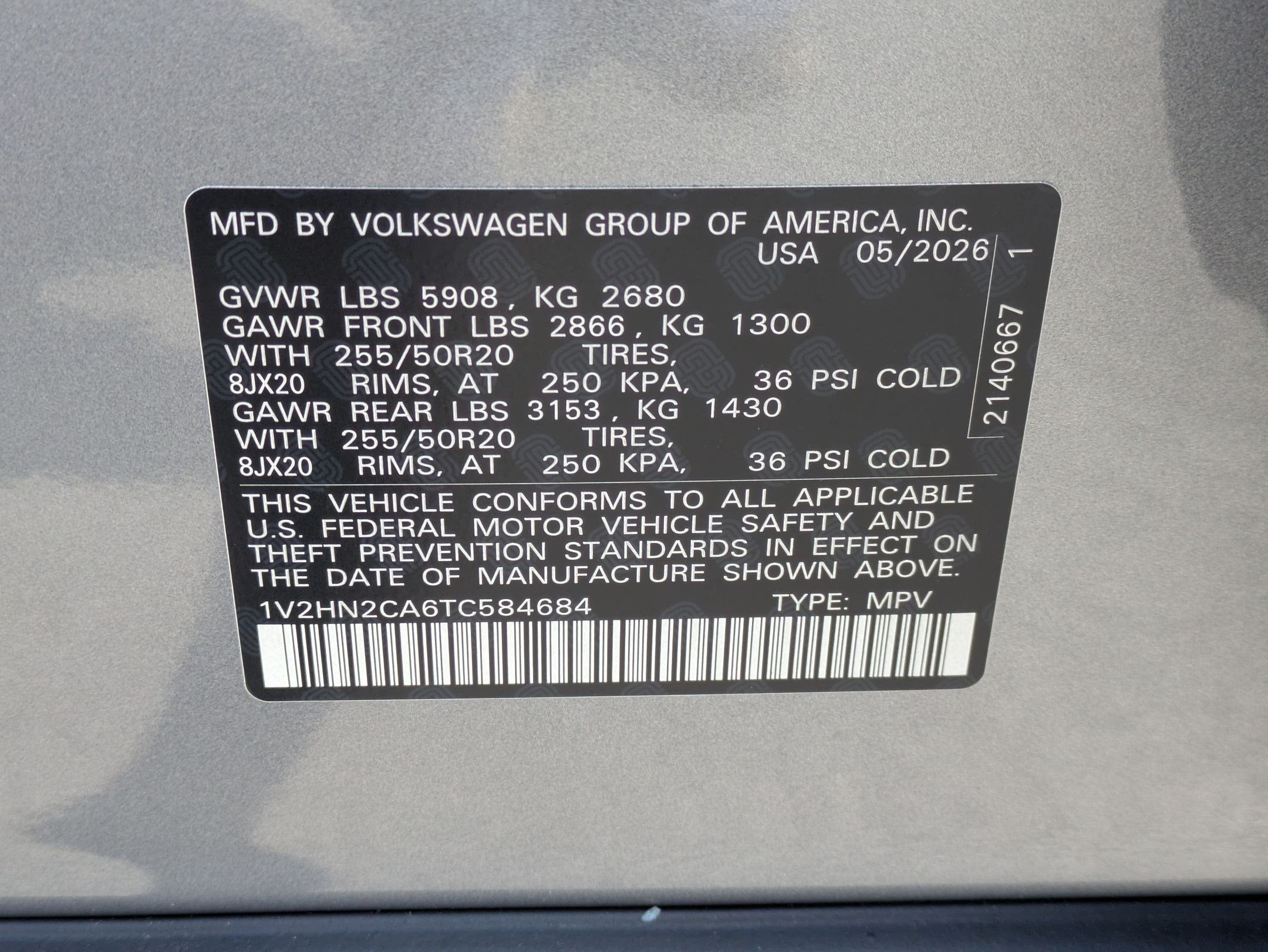 2026 Volkswagen Atlas 2.0T SE w/Technology