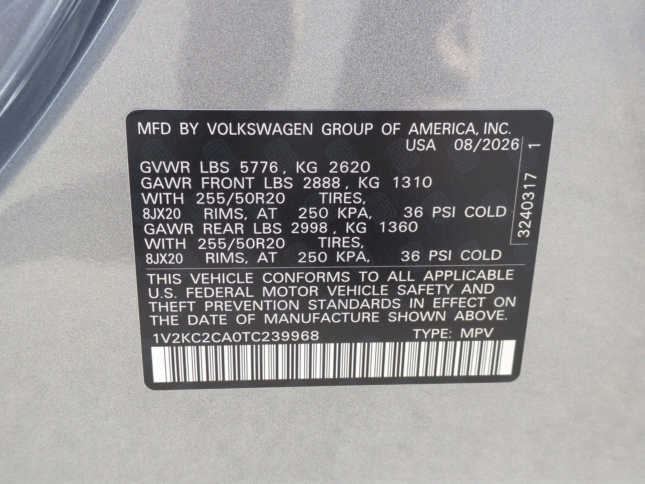2026 Volkswagen Atlas Cross Sport SE w/Technology
