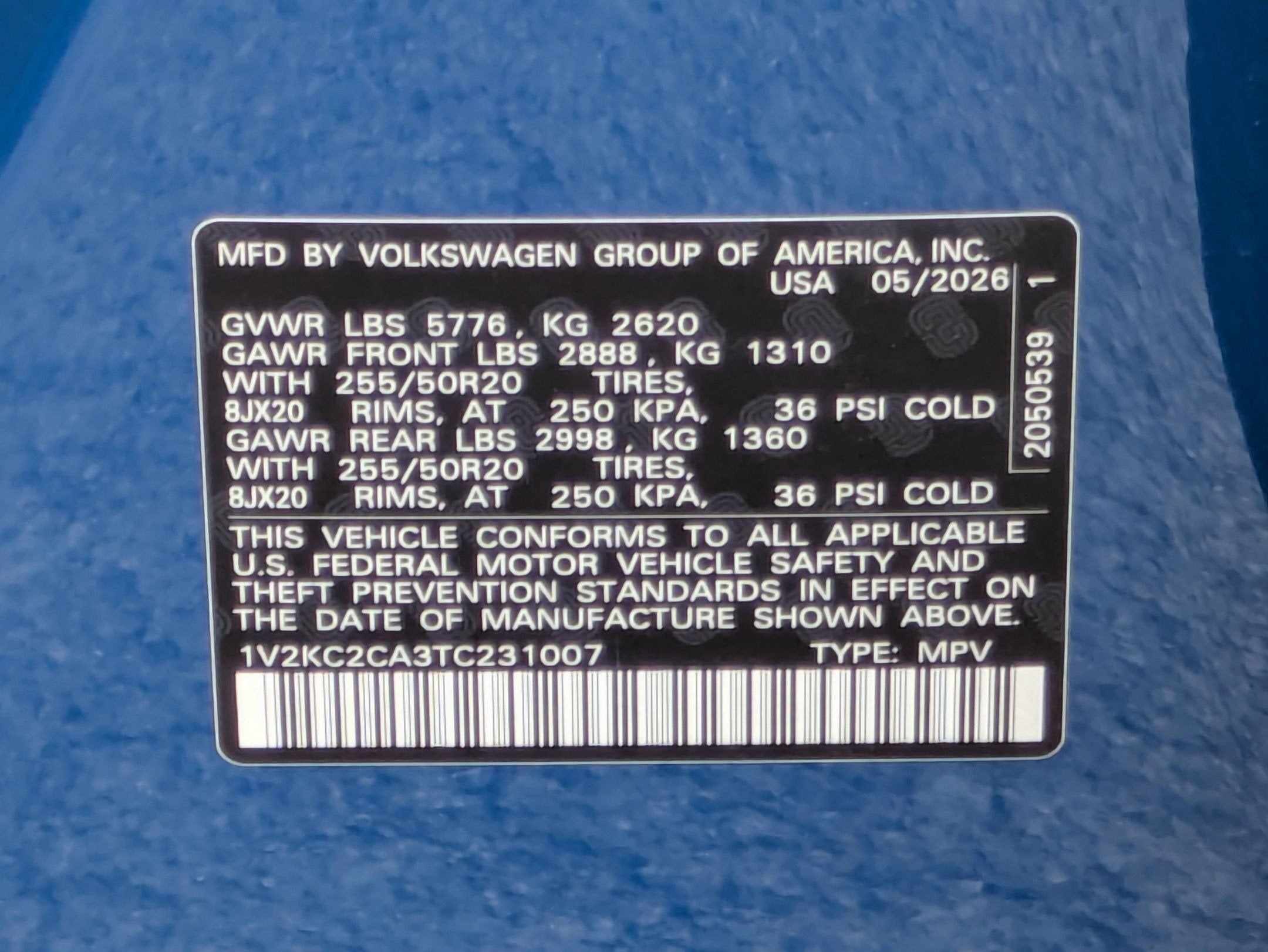 2026 Volkswagen Atlas Cross Sport 2.0T SE w/Technology