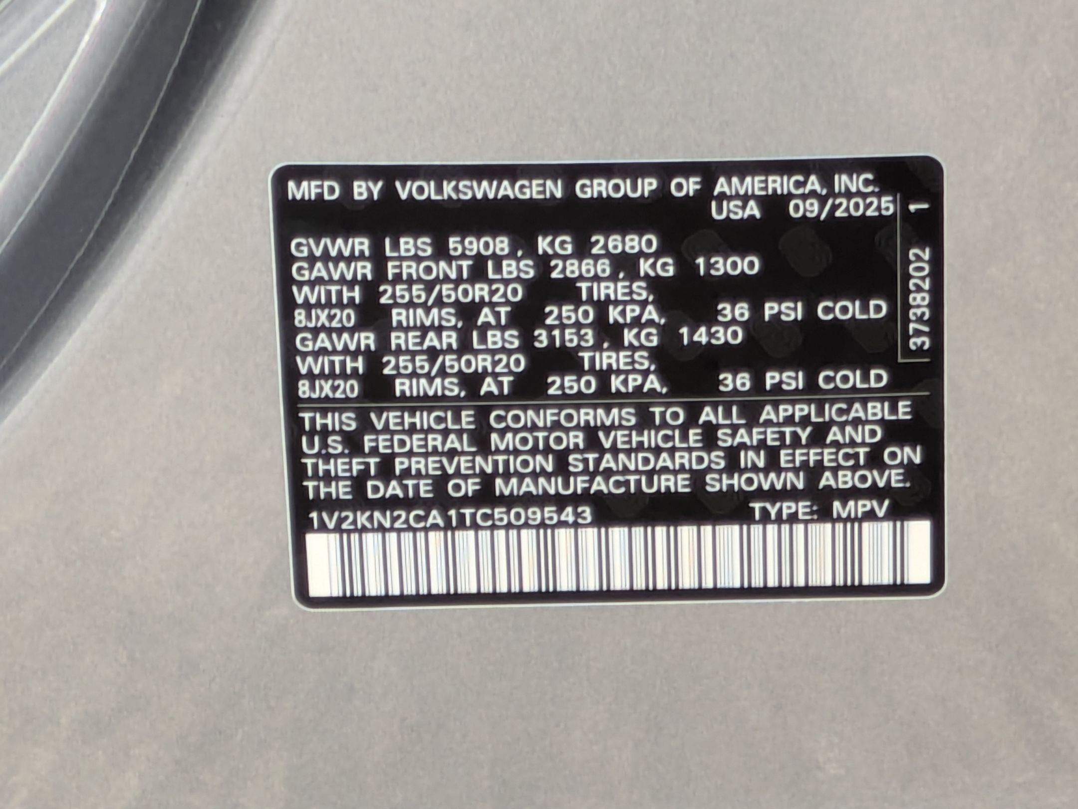 2026 Volkswagen Atlas 2.0T SE w/Technology