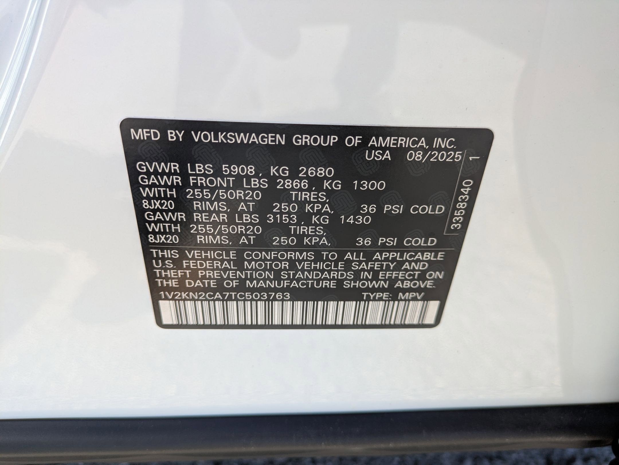 2026 Volkswagen Atlas 2.0T SE w/Technology