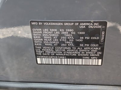 2026 Volkswagen Atlas 2.0T SE w/Technology