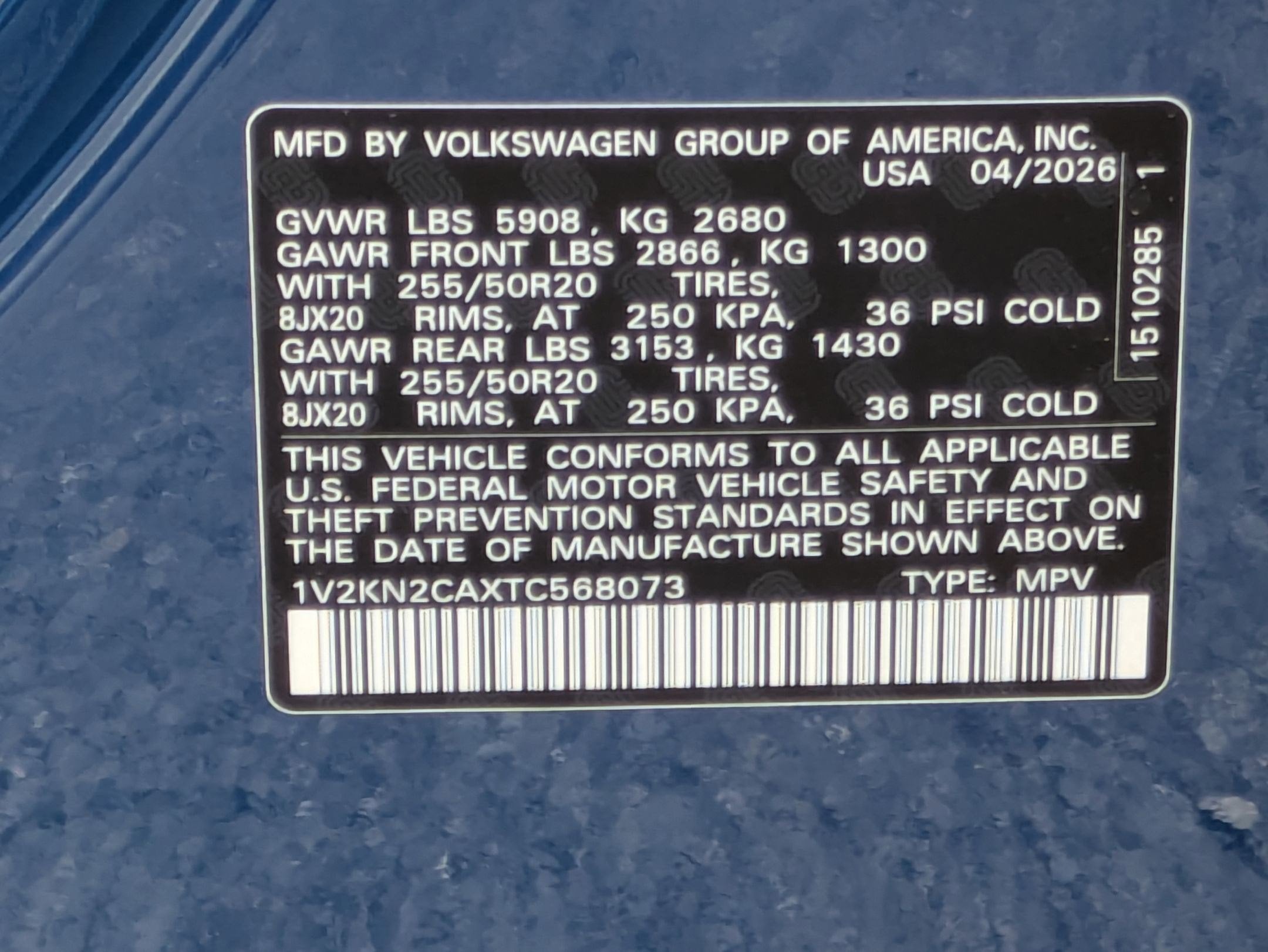 2026 Volkswagen Atlas 2.0T SE w/Technology