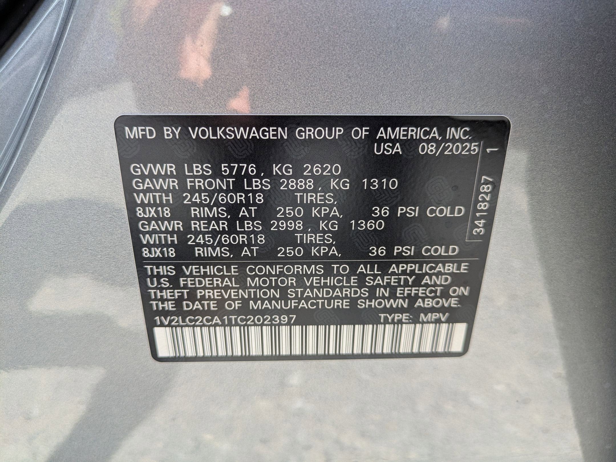 2026 Volkswagen Atlas Cross Sport 2.0T SE