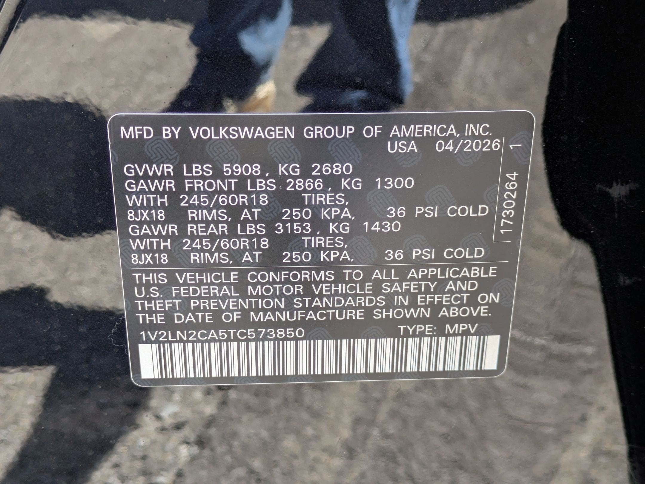 2026 Volkswagen Atlas 2.0T SE